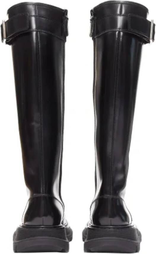 Alexander McQueen Pre-owned Leather boots Black Dames