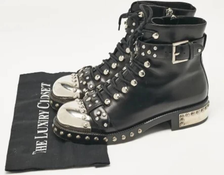 Alexander McQueen Pre-owned Leather boots Black Dames