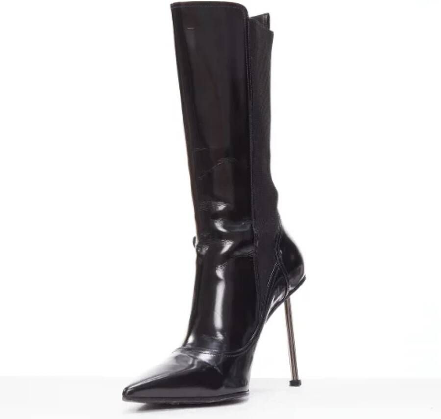 Alexander McQueen Pre-owned Leather boots Black Dames