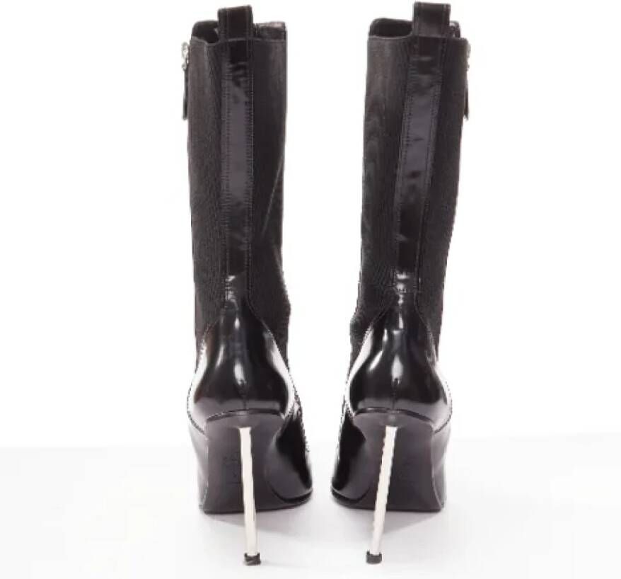 Alexander McQueen Pre-owned Leather boots Black Dames