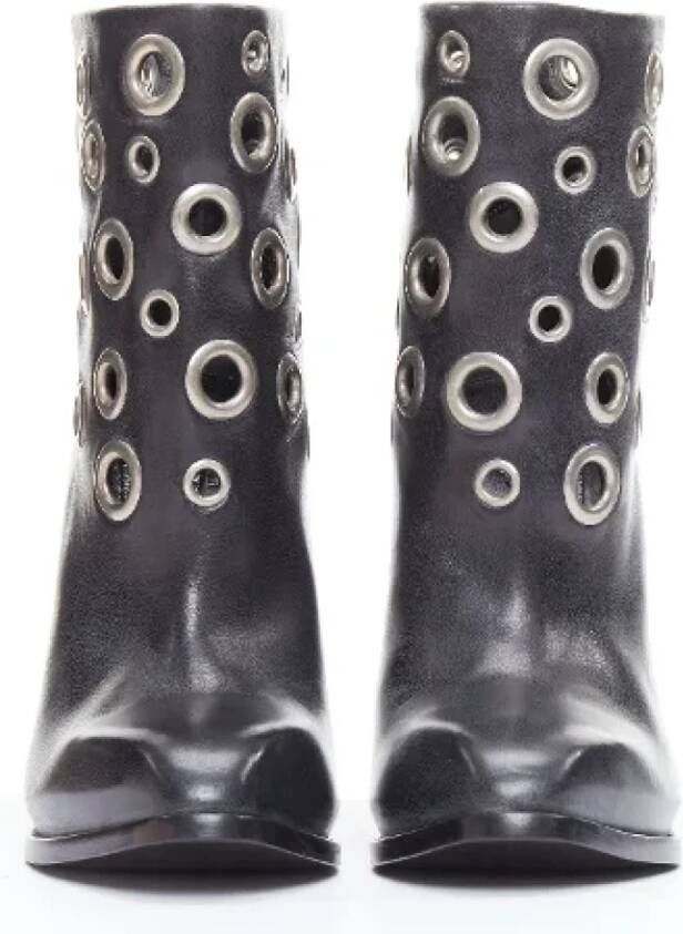 Alexander McQueen Pre-owned Leather boots Black Dames