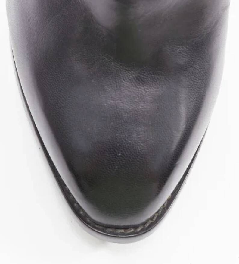 Alexander McQueen Pre-owned Leather boots Black Dames