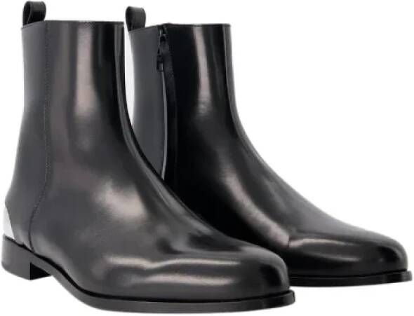 Alexander McQueen Pre-owned Leather boots Black Heren