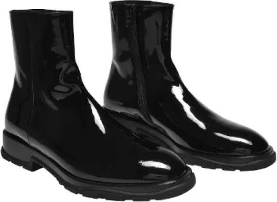 Alexander McQueen Pre-owned Leather boots Black Heren