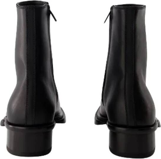 Alexander McQueen Pre-owned Leather boots Black Heren