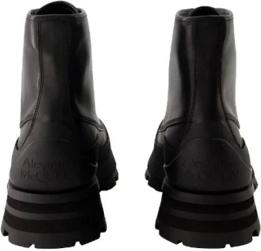 Alexander McQueen Pre-owned Leather boots Black Heren