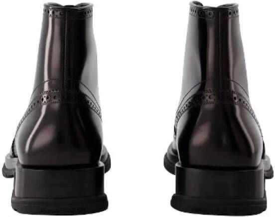 Alexander McQueen Pre-owned Leather boots Black Heren