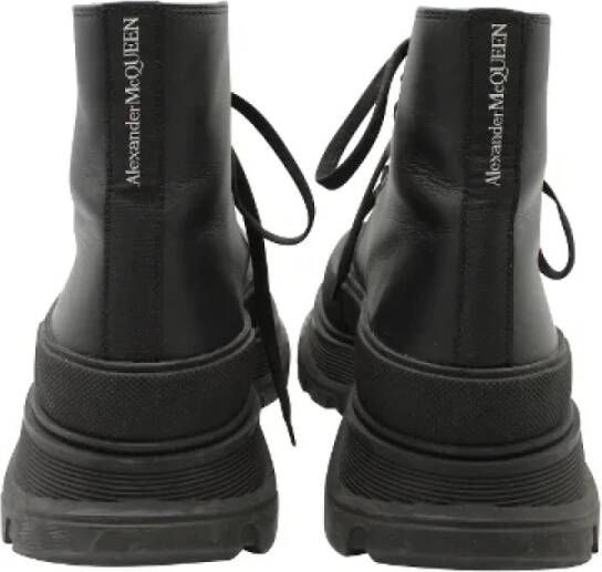 Alexander McQueen Pre-owned Leather boots Black Heren