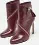 Alexander McQueen Pre-owned Leather boots Red Dames - Thumbnail 3