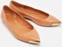 Alexander McQueen Pre-owned Leather flats Beige Dames - Thumbnail 4