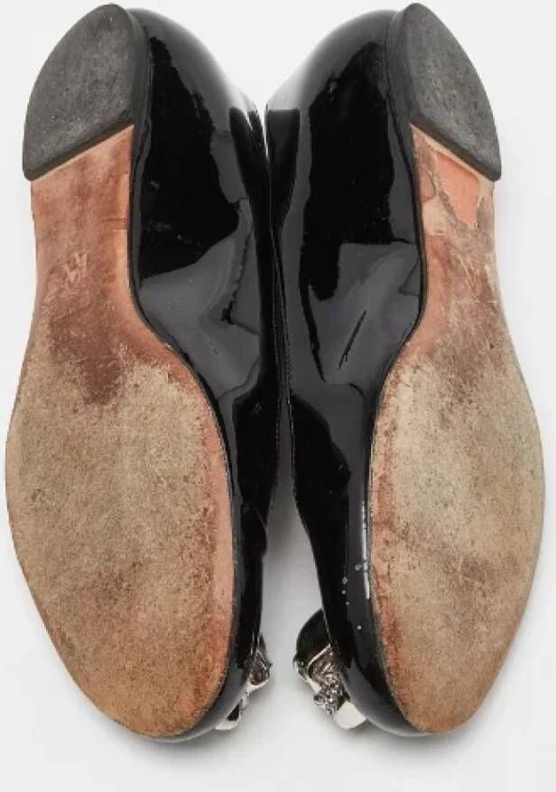 Alexander McQueen Pre-owned Leather flats Black Dames