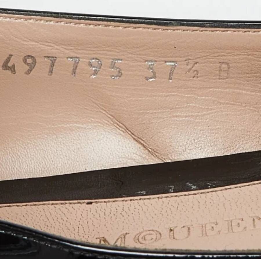 Alexander McQueen Pre-owned Leather flats Black Dames