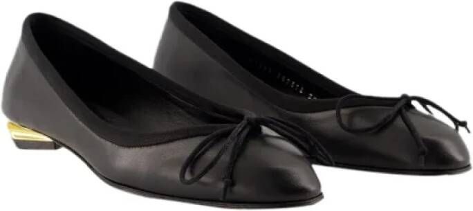 Alexander McQueen Pre-owned Leather flats Black Dames