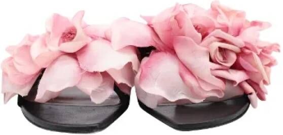 Alexander McQueen Pre-owned Leather flats Pink Dames