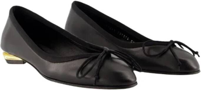 Alexander McQueen Pre-owned Leather flats Black Dames