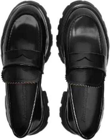 Alexander McQueen Pre-owned Leather flats Black Dames