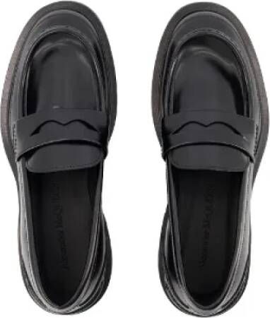 Alexander McQueen Pre-owned Leather flats Black Dames