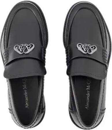 Alexander McQueen Pre-owned Leather flats Black Dames