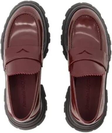 Alexander McQueen Pre-owned Leather flats Brown Dames