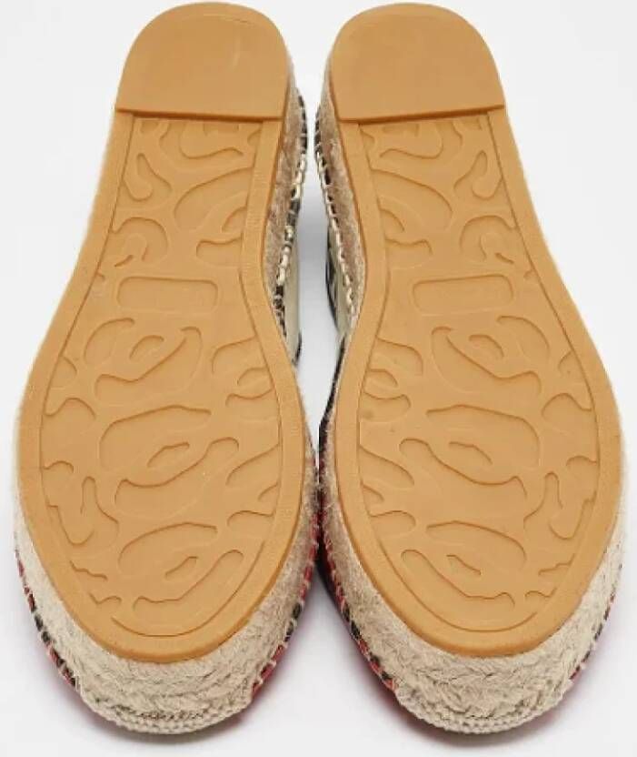 Alexander McQueen Pre-owned Leather flats Multicolor Dames