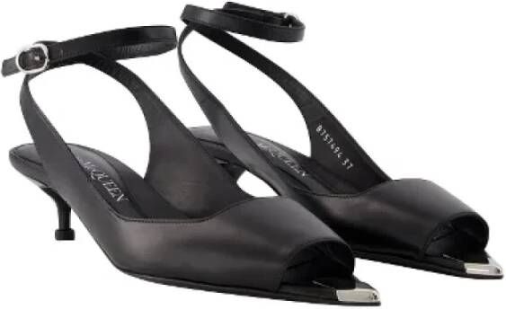 Alexander McQueen Pre-owned Leather heels Black Dames