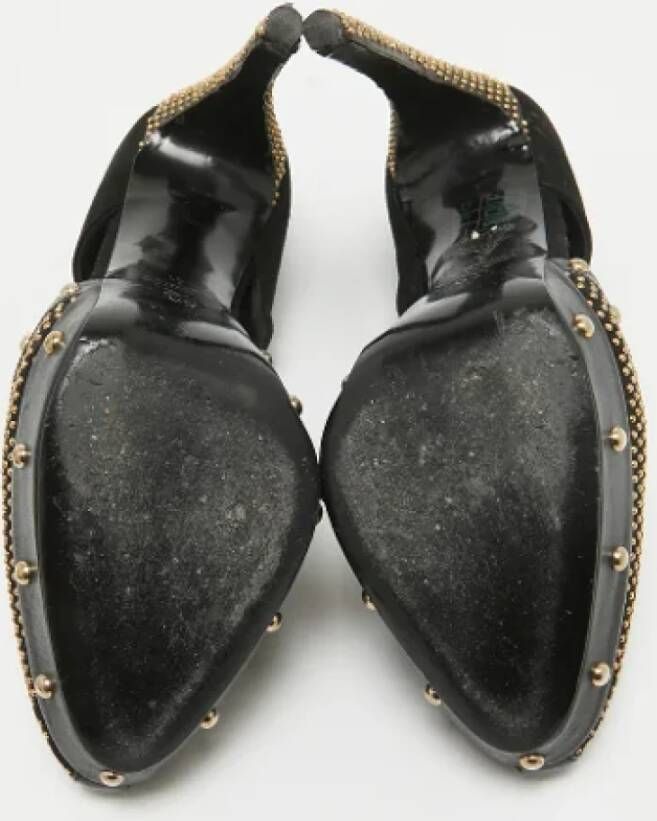 Alexander McQueen Pre-owned Leather heels Black Dames