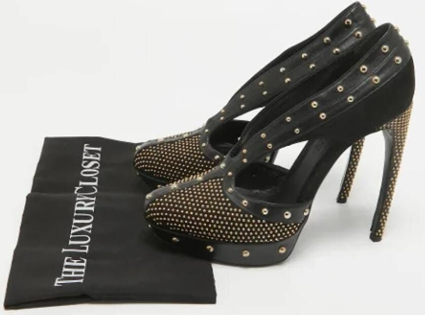 Alexander McQueen Pre-owned Leather heels Black Dames