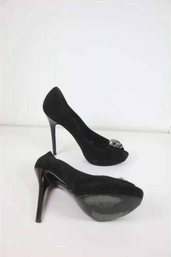 Alexander McQueen Pre-owned Leather heels Black Dames