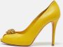 Alexander McQueen Pre-owned Leather heels Yellow Dames - Thumbnail 2