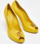 Alexander McQueen Pre-owned Leather heels Yellow Dames - Thumbnail 4