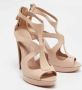 Alexander McQueen Pre-owned Leather sandals Beige Dames - Thumbnail 3