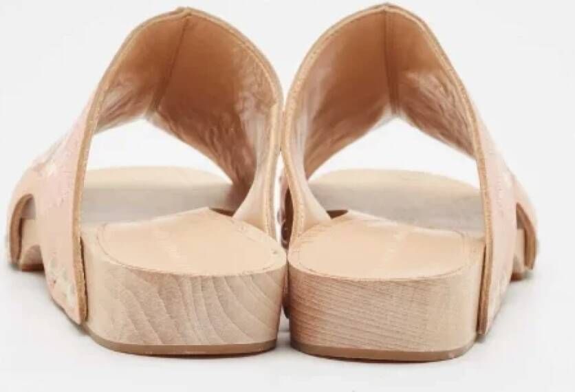 Alexander McQueen Pre-owned Leather sandals Beige Dames