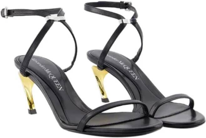 Alexander McQueen Pre-owned Leather sandals Black Dames