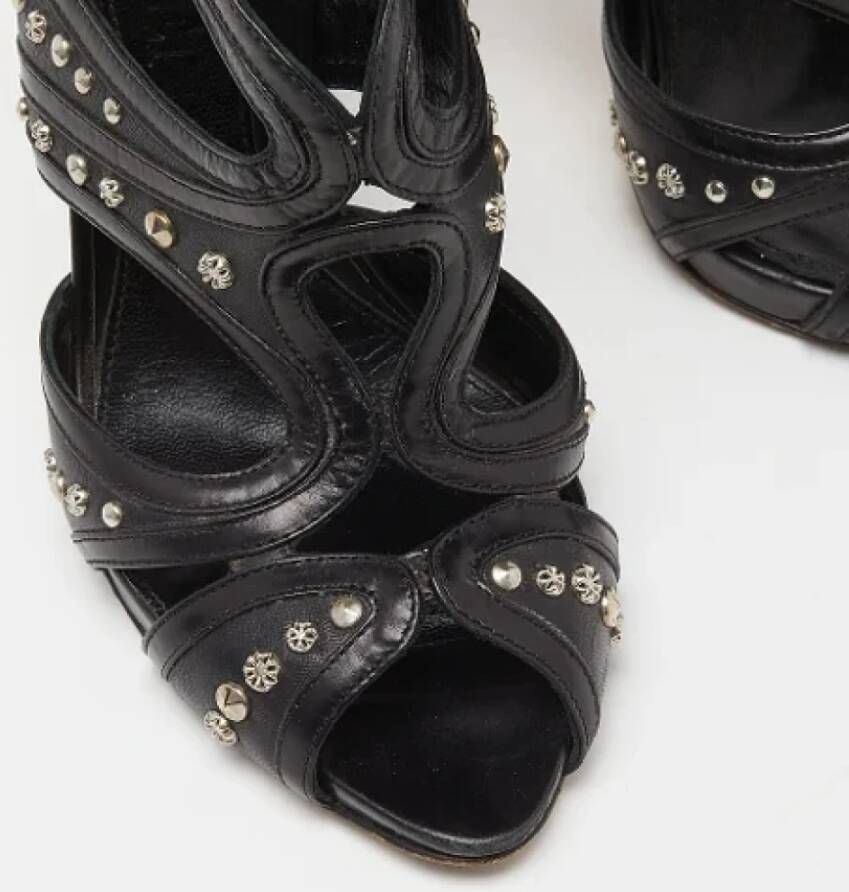 Alexander McQueen Pre-owned Leather sandals Black Dames