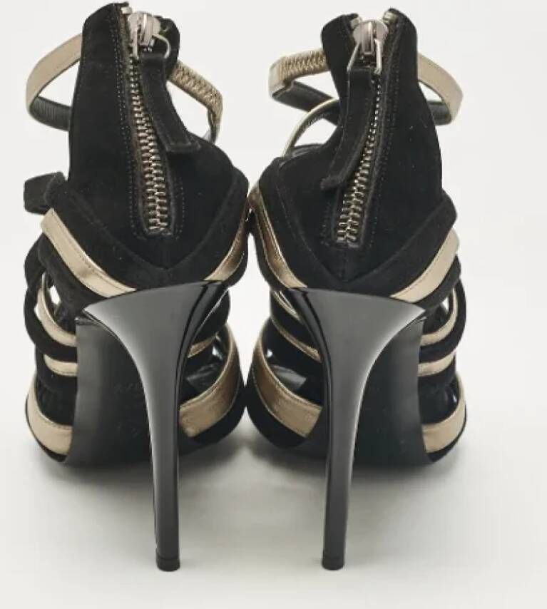 Alexander McQueen Pre-owned Leather sandals Black Dames