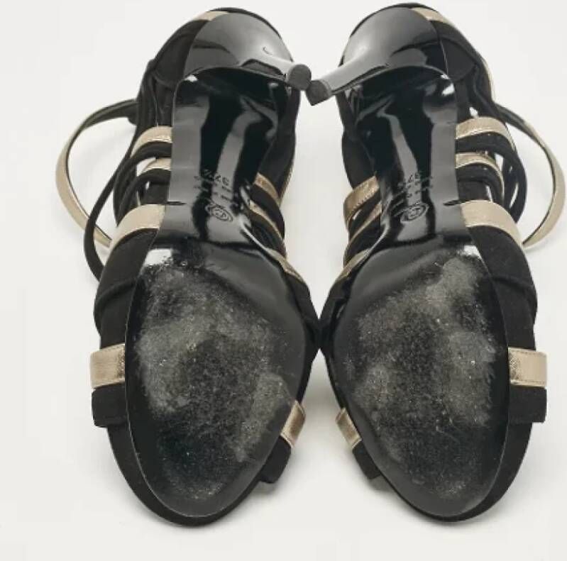 Alexander McQueen Pre-owned Leather sandals Black Dames