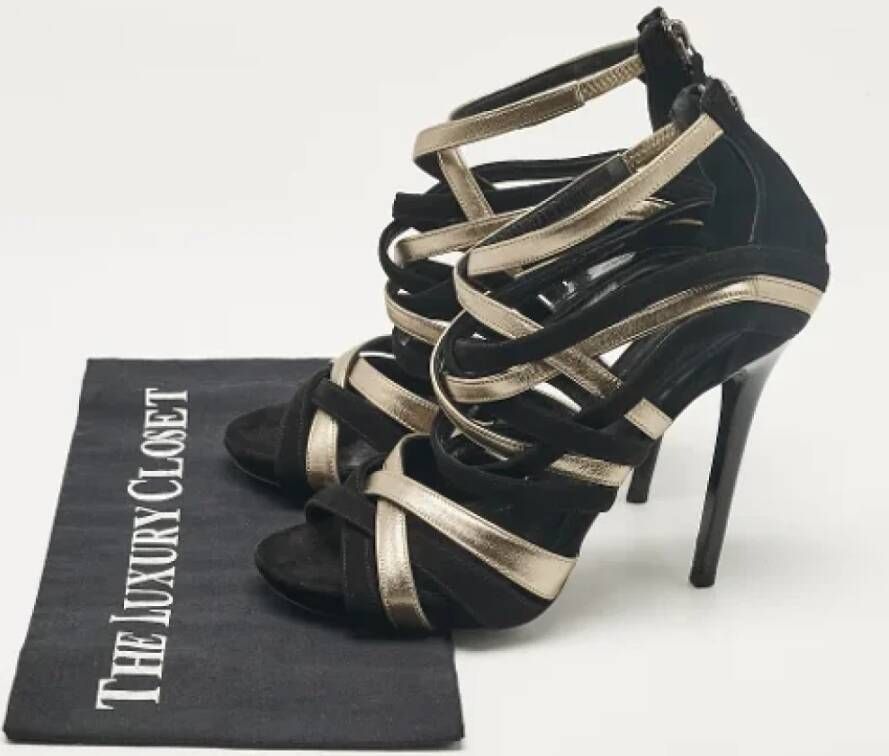 Alexander McQueen Pre-owned Leather sandals Black Dames