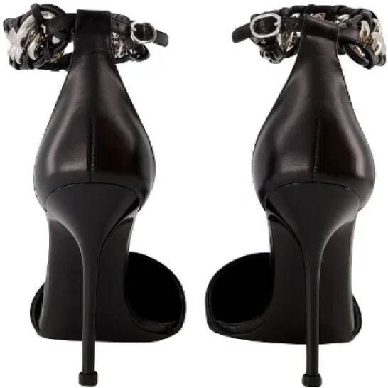 alexander mcqueen Pre-owned Leather sandals Black Dames