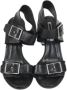 Alexander McQueen Pre-owned Leather sandals Black Dames - Thumbnail 2