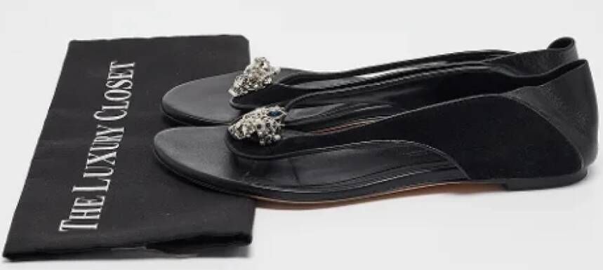 Alexander McQueen Pre-owned Leather sandals Black Dames