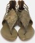 Alexander McQueen Pre-owned Leather sandals Green Dames - Thumbnail 3