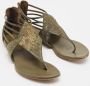 Alexander McQueen Pre-owned Leather sandals Green Dames - Thumbnail 4