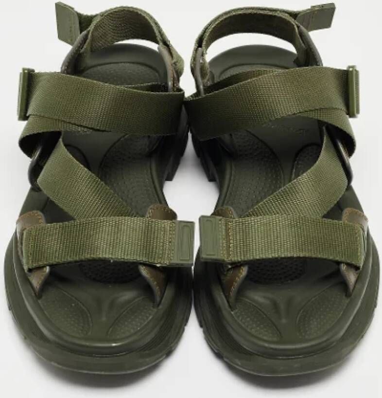 Alexander McQueen Pre-owned Leather sandals Green Heren