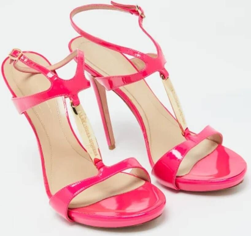 Alexander McQueen Pre-owned Leather sandals Pink Dames