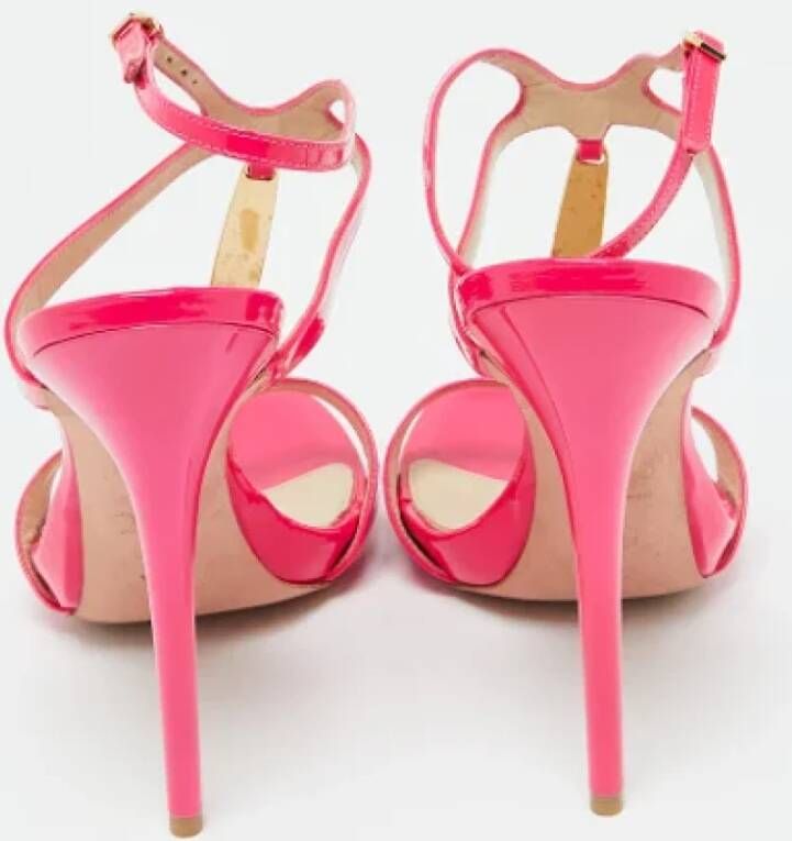 Alexander McQueen Pre-owned Leather sandals Pink Dames