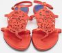 Alexander McQueen Pre-owned Leather sandals Red Dames - Thumbnail 3