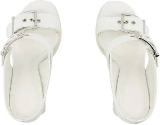 Alexander McQueen Pre-owned Leather sandals White Dames