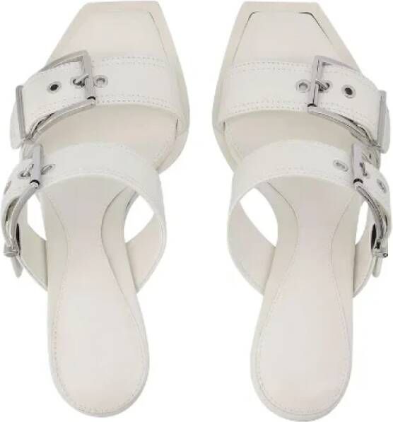 Alexander McQueen Pre-owned Leather sandals White Dames