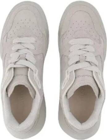 Alexander McQueen Pre-owned Leather sneakers Beige Dames