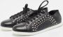 Alexander McQueen Pre-owned Leather sneakers Black Dames - Thumbnail 3